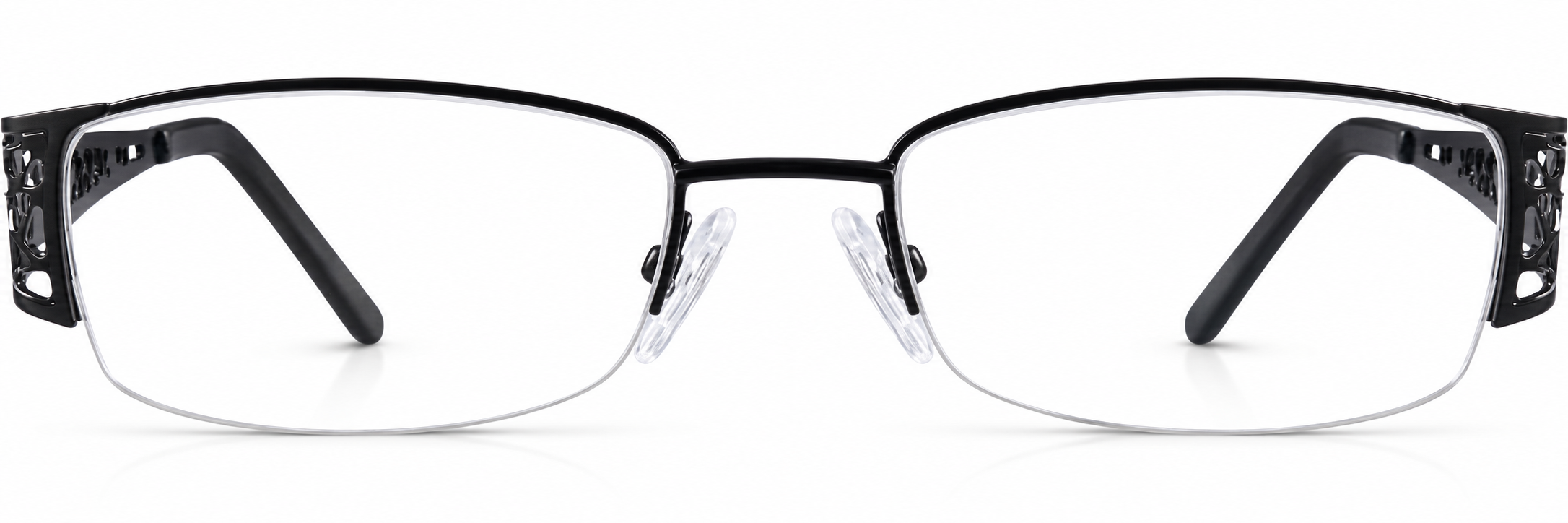 Black Rectangle Glasses · Black · reference
