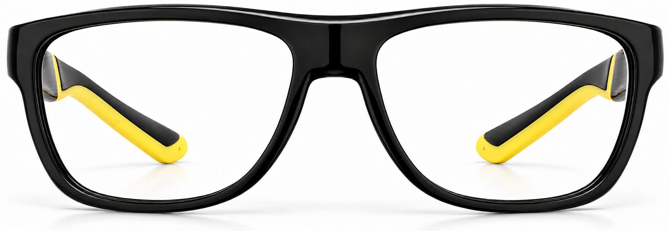 Black Rectangle Glasses · Black · reference