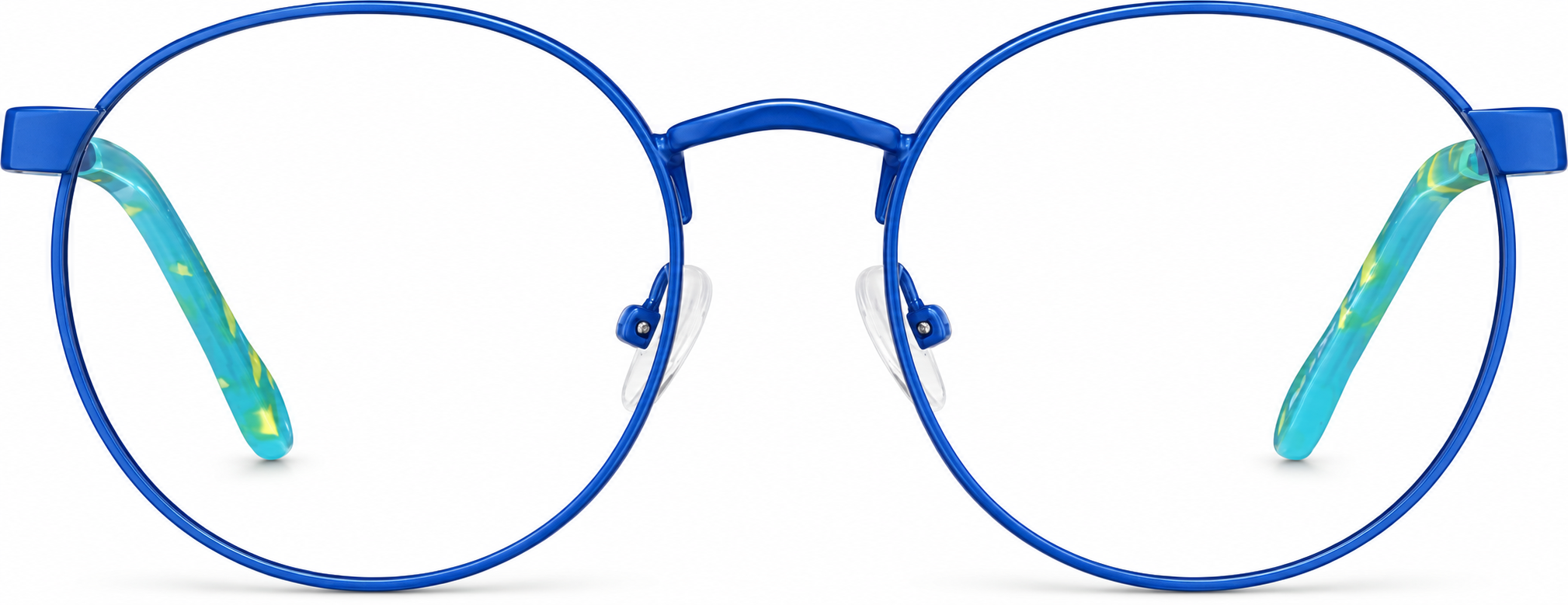 Blue Kids' Round Glasses · Blue · reference