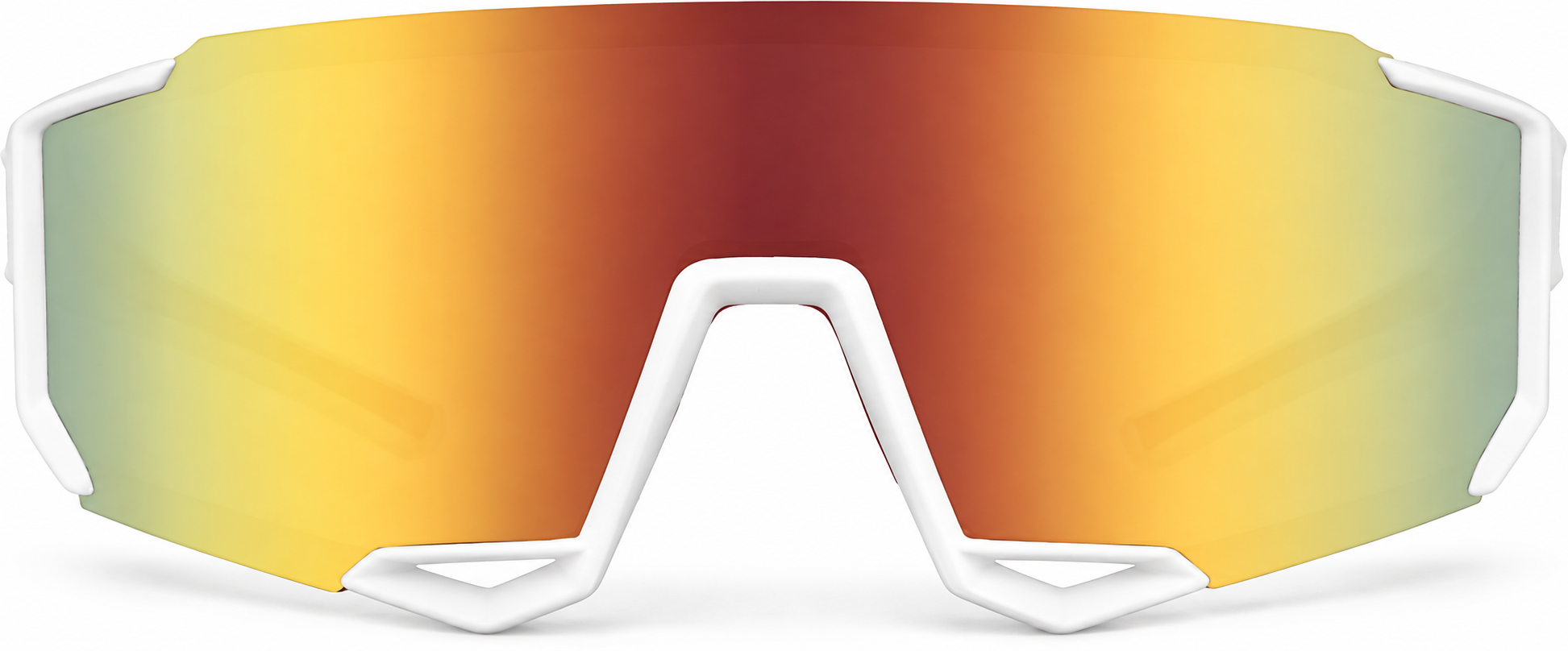 White Wrap-Around Polarized Sunglasses · White · reference