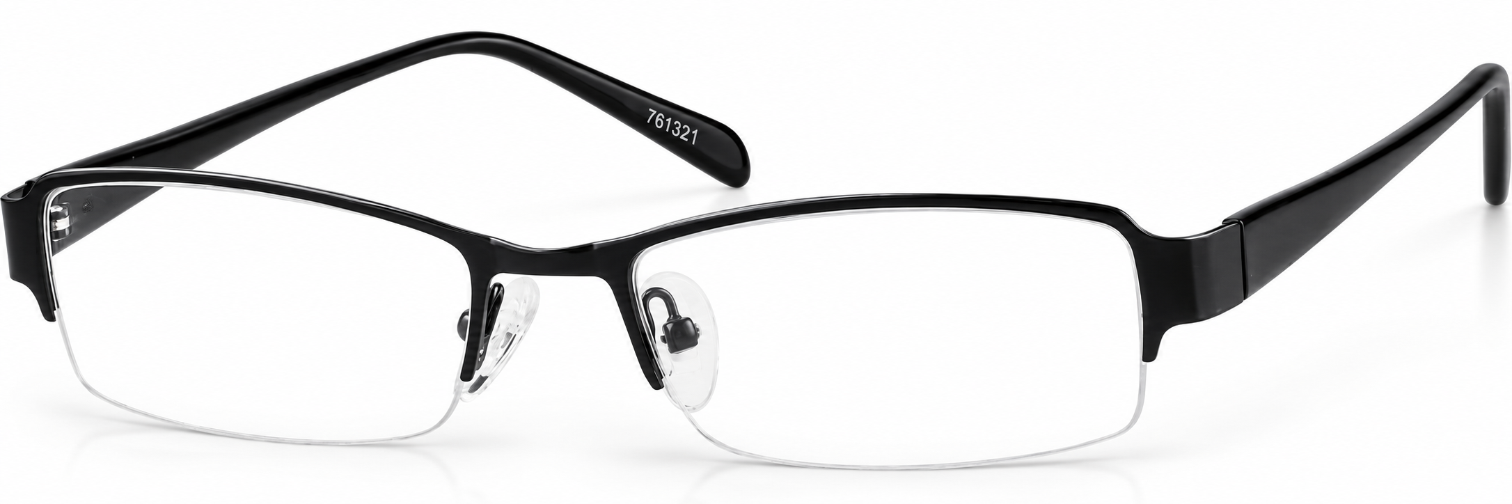 Black Rectangle Glasses · Black · reference