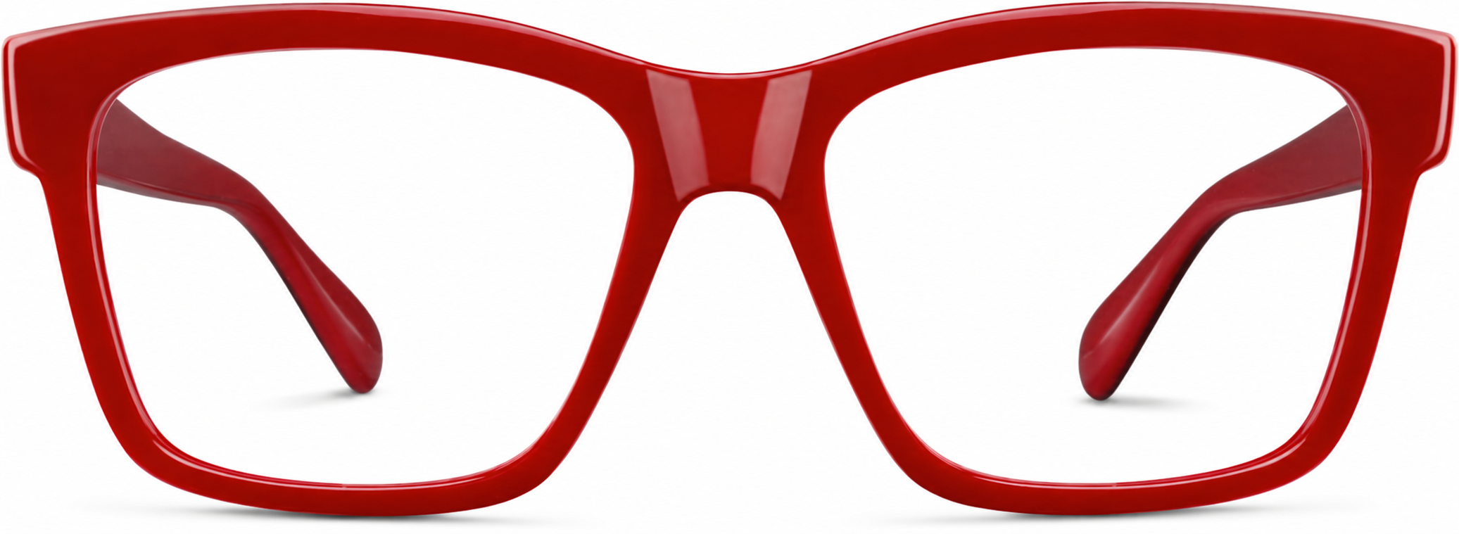 Red Square Glasses · Red · reference