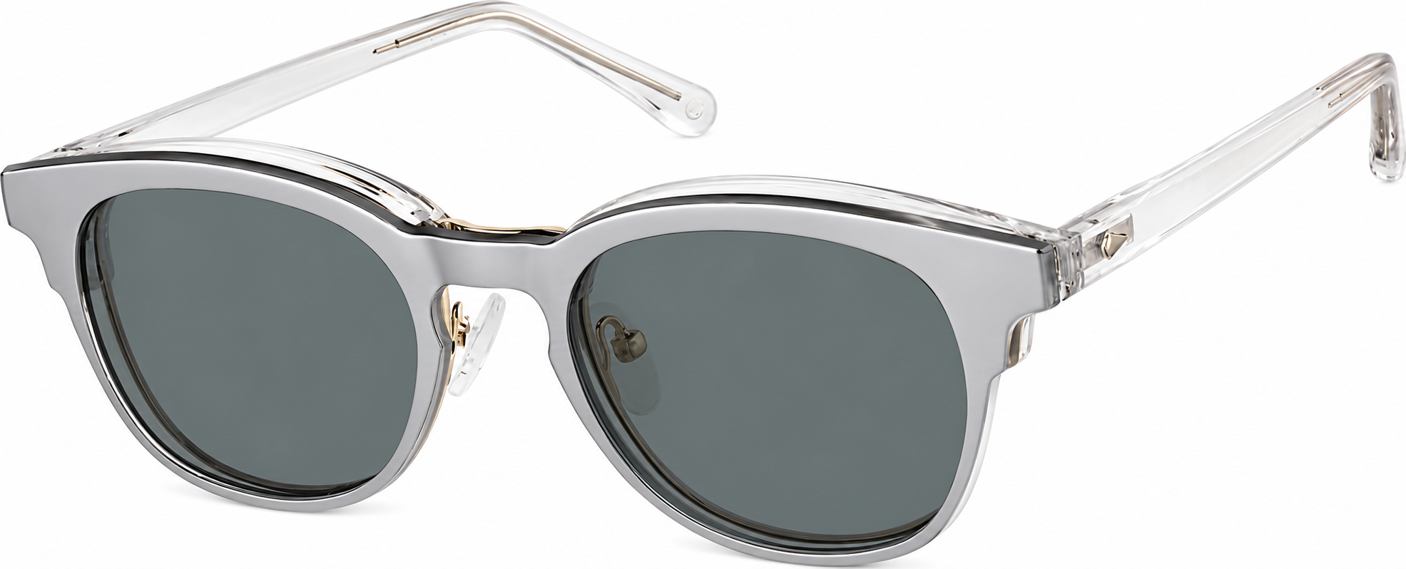 Clear Polarized Browline Magnetic Clip-on Glasses · Clear · reference