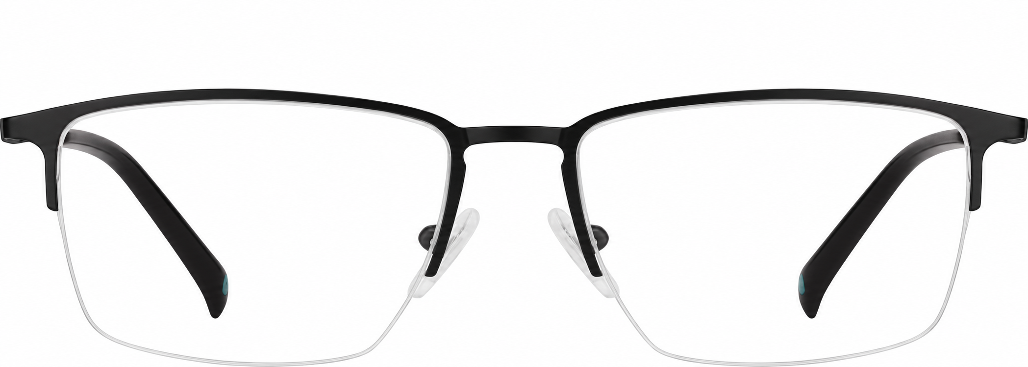 Black Rectangle Glasses · Black · reference