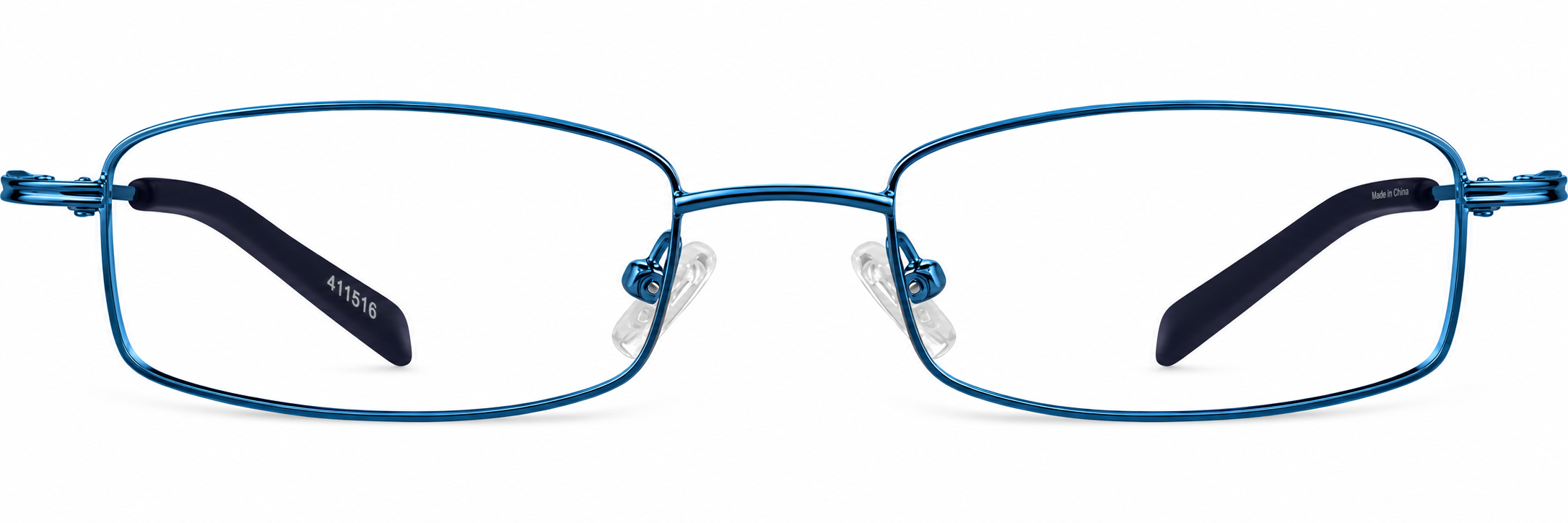 Blue Rectangle Glasses · Blue · reference
