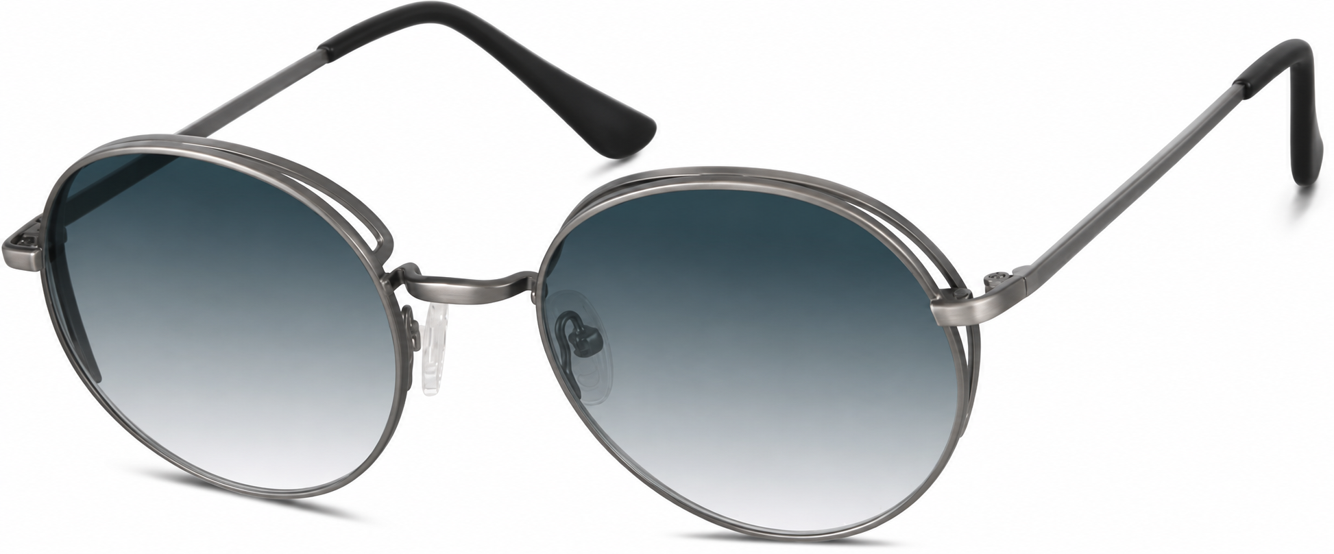 Premium Round Sunglasses · Gray · reference