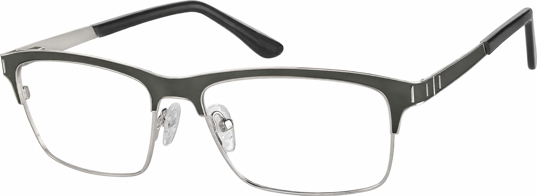 Gray Rectangle Glasses · Gray · reference