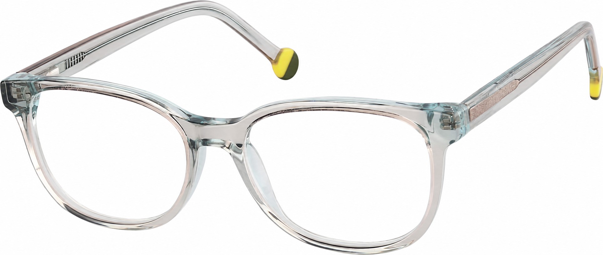 Gray Kids' Rectangle Glasses · Gray · reference