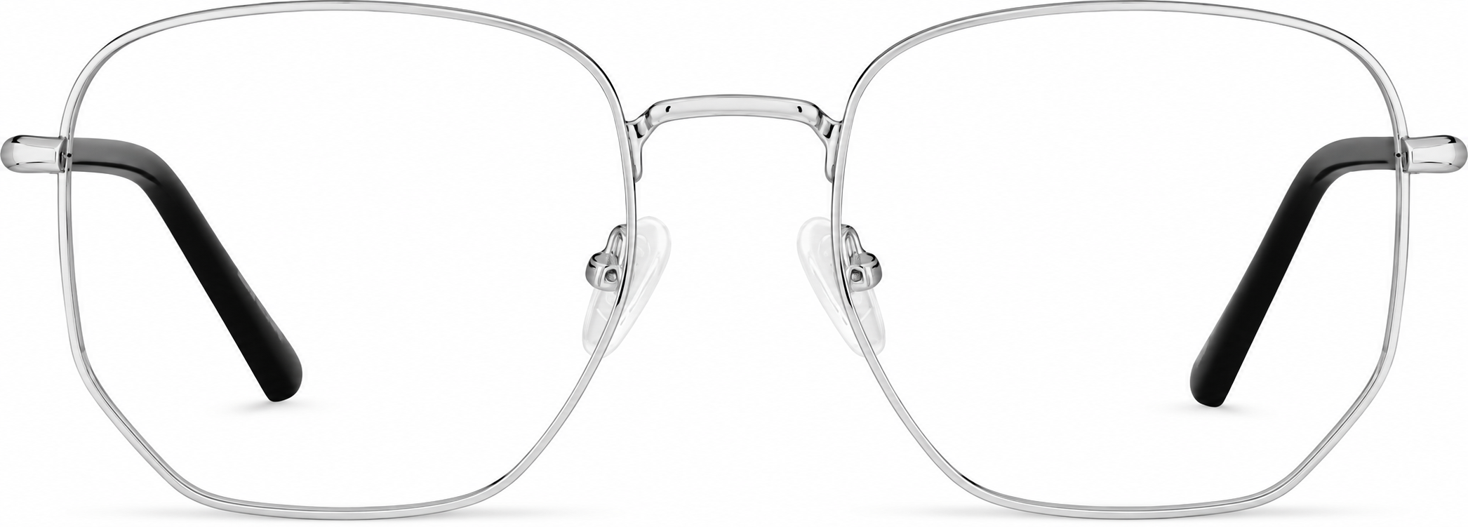 Silver Geometric Glasses · Silver · reference