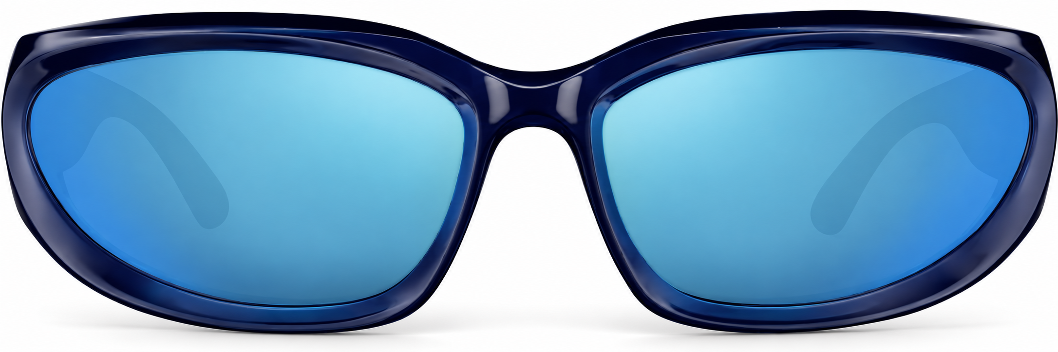 Blue Wrap-Around Sunglasses · Blue · reference