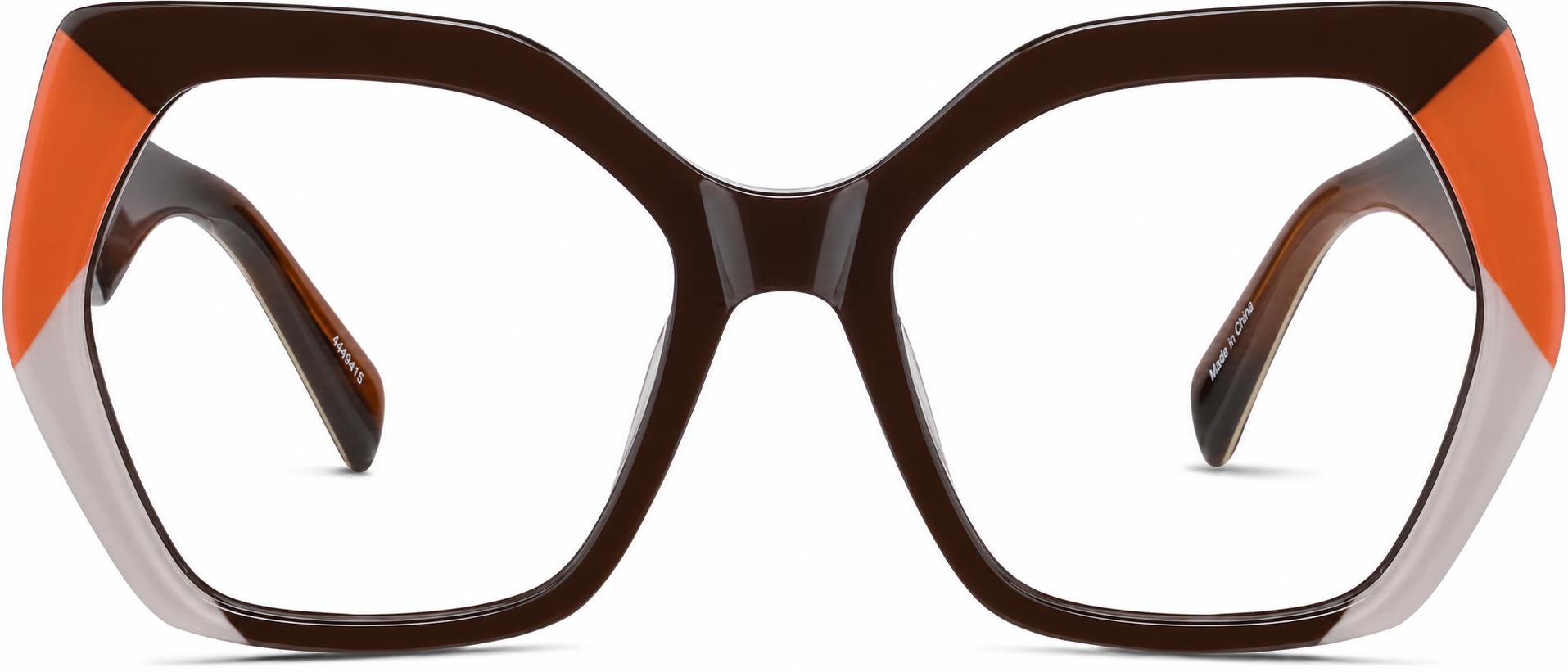 Brown Geometric Glasses · Brown · reference
