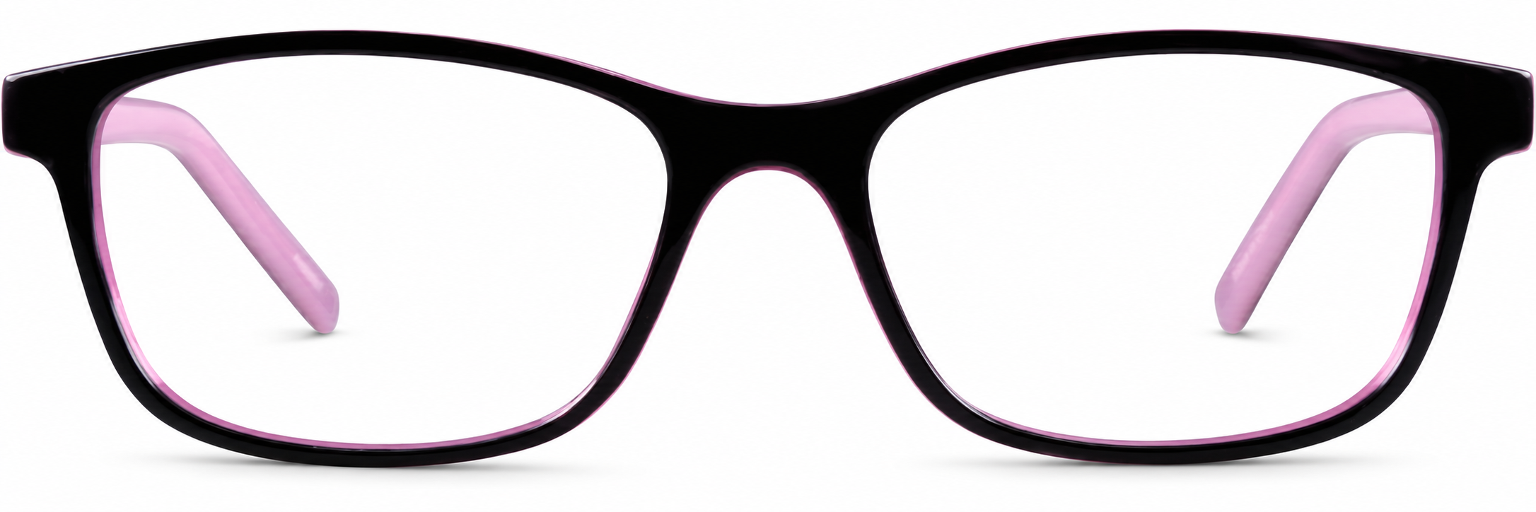 Black Kids’ Rectangle Glasses · Black · reference