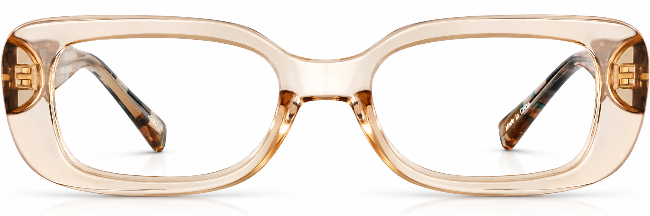 Beige Rectangle Glasses · Beige · reference
