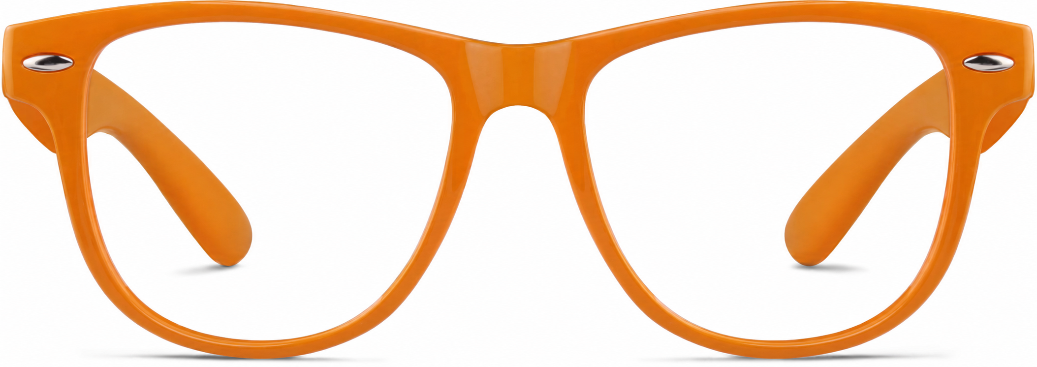 Orange Kid's Square Glasses · Orange · reference