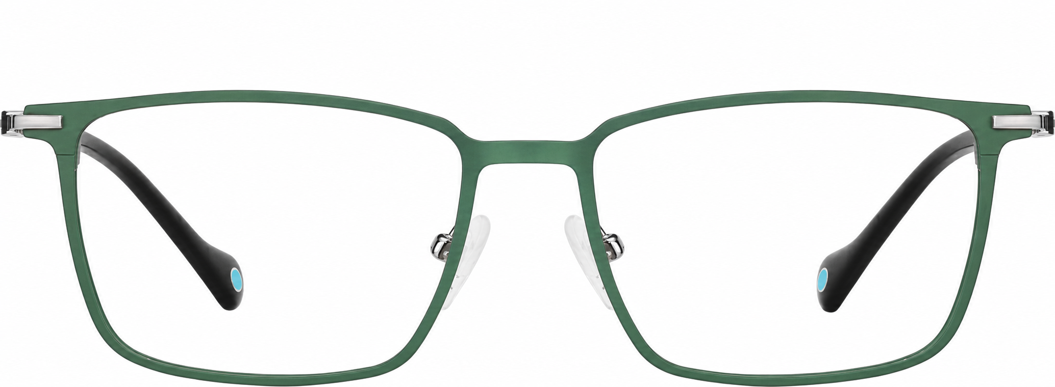 Green Rectangle Glasses · Green · reference