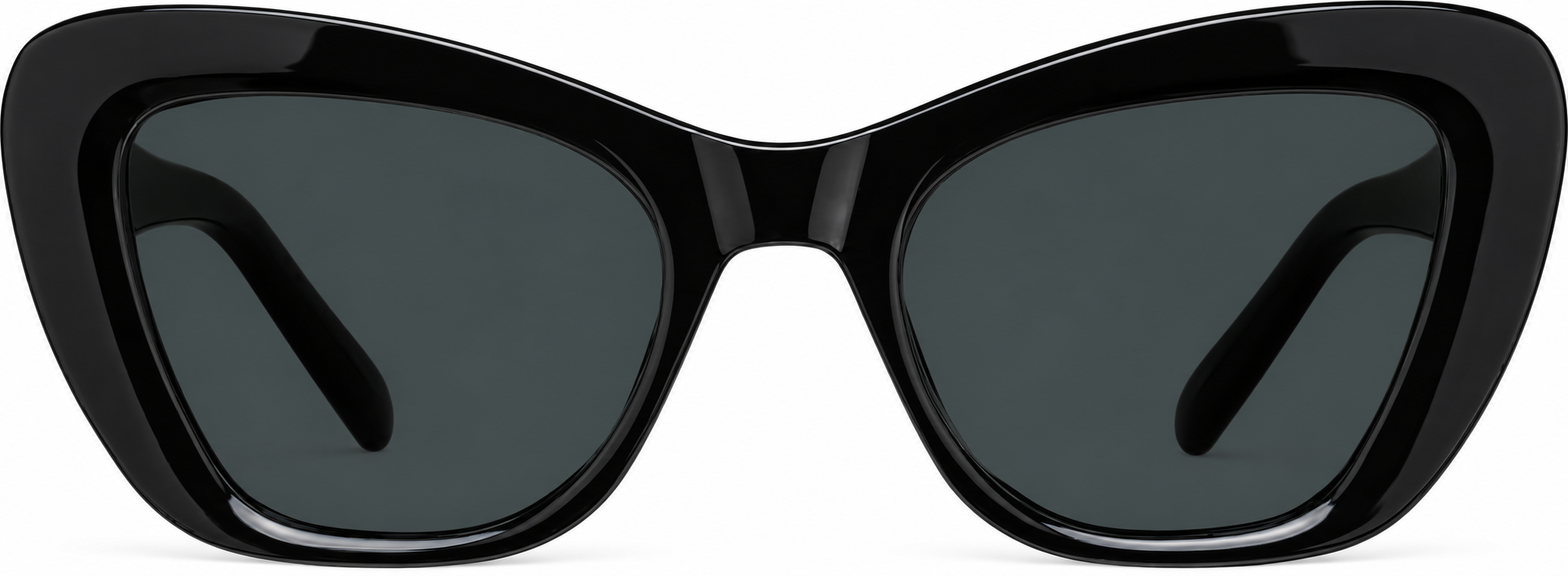 Black Cat-Eye Sunglasses · Black · reference