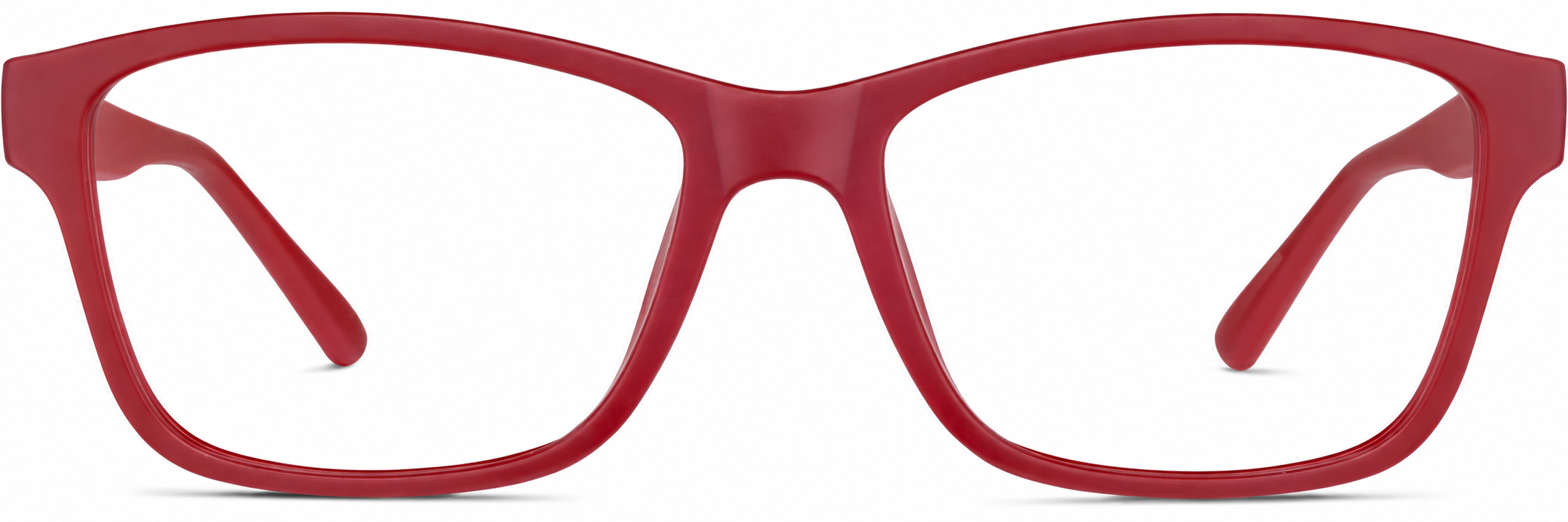 Red Kids' Square Glasses · Red · reference