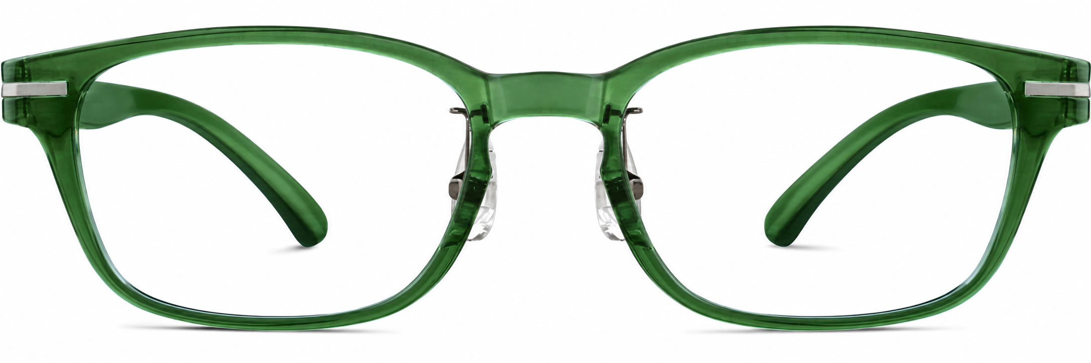 Green Rectangle Glasses · Green · reference
