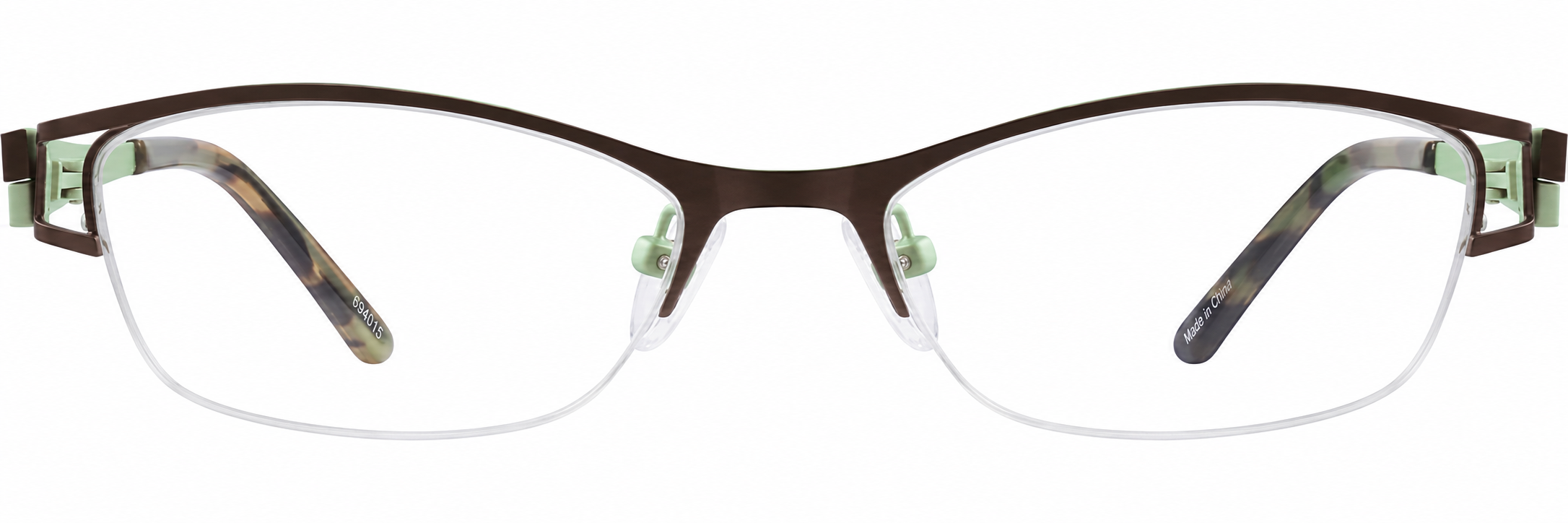 Brown Rectangle Glasses · Brown · reference