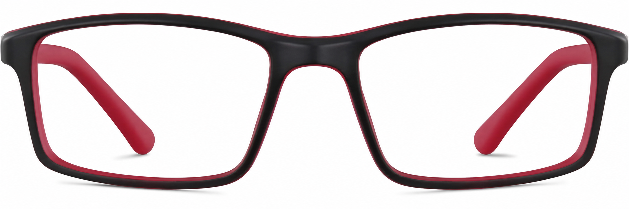 Red Kids’ Rectangle Glasses · Red · reference