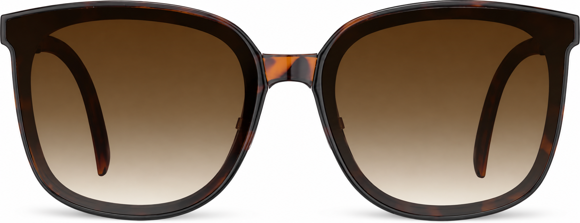 Tortoiseshell Foldable Square Sunglases · Tortoiseshell · reference