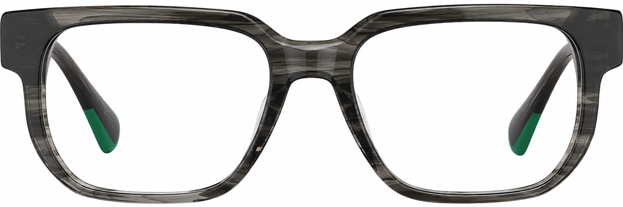 Gray Rectangle Glasses · Gray · reference