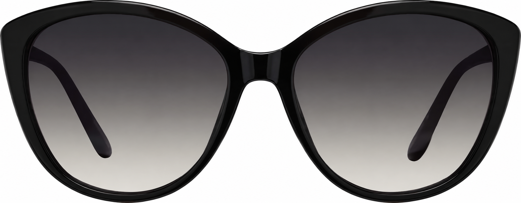 Black Cat-Eye Sunglasses · Black · reference