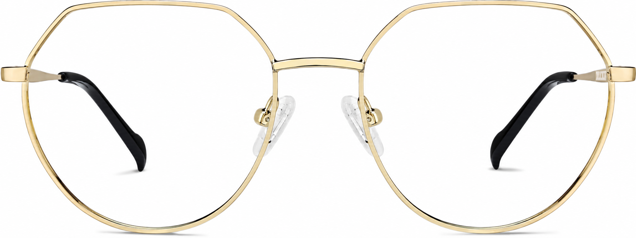 Gold Geometric Glasses · Gold · reference