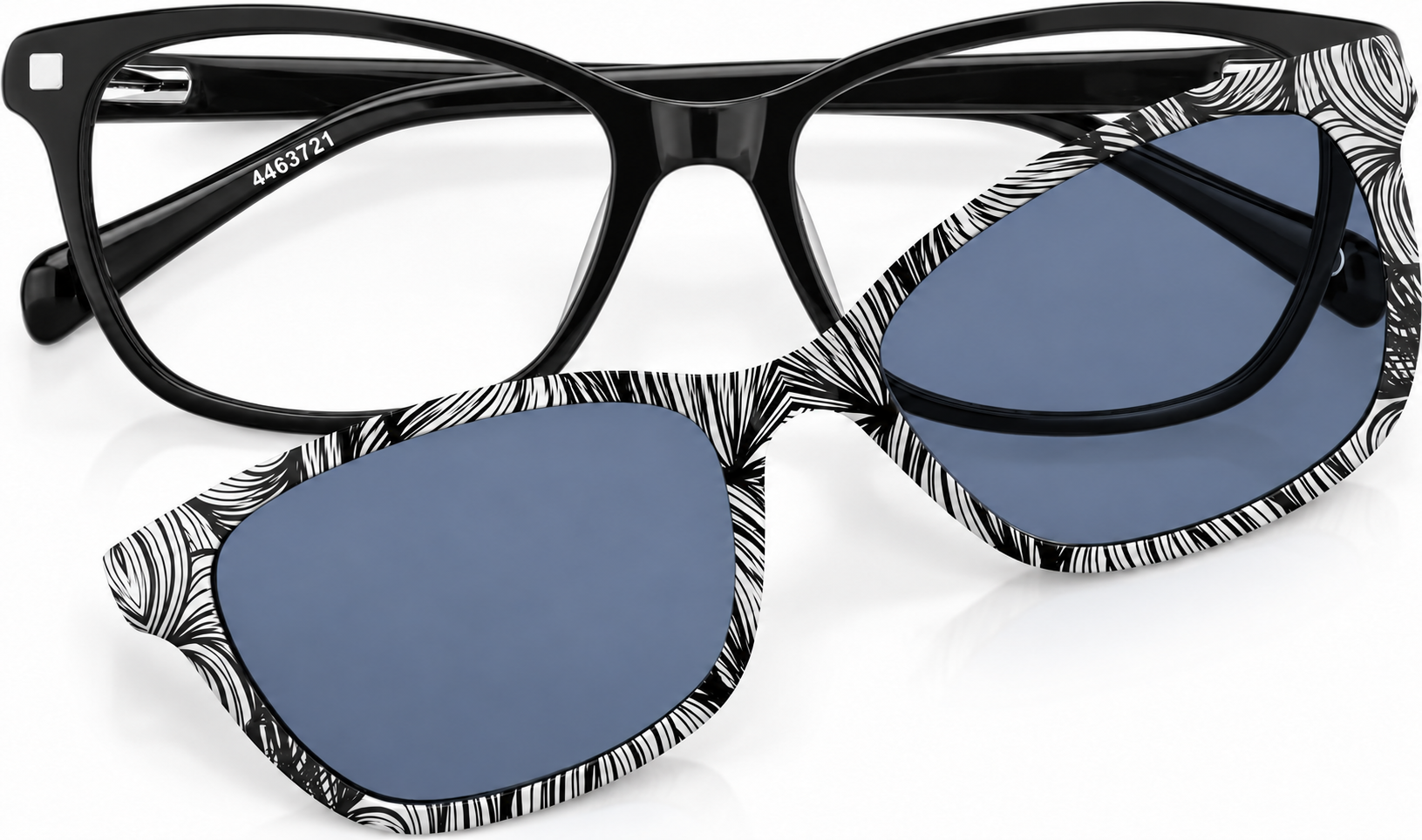 Black Rectangle Magnetic Snap-On Set · Black · reference