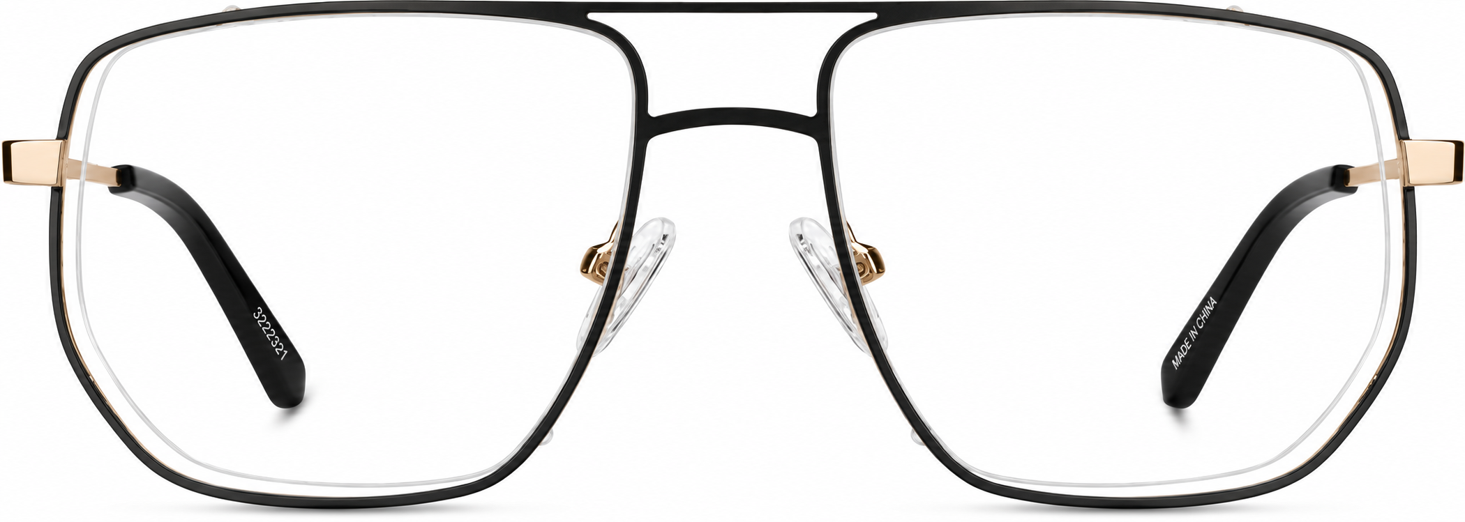 Black Aviator Glasses · Black · reference