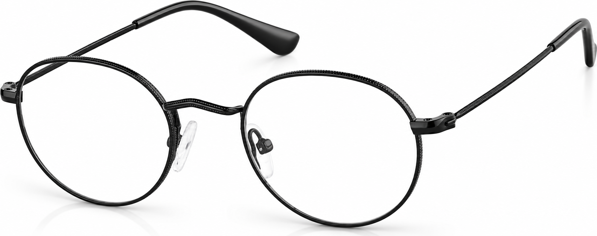 Black Round Glasses · Black · reference