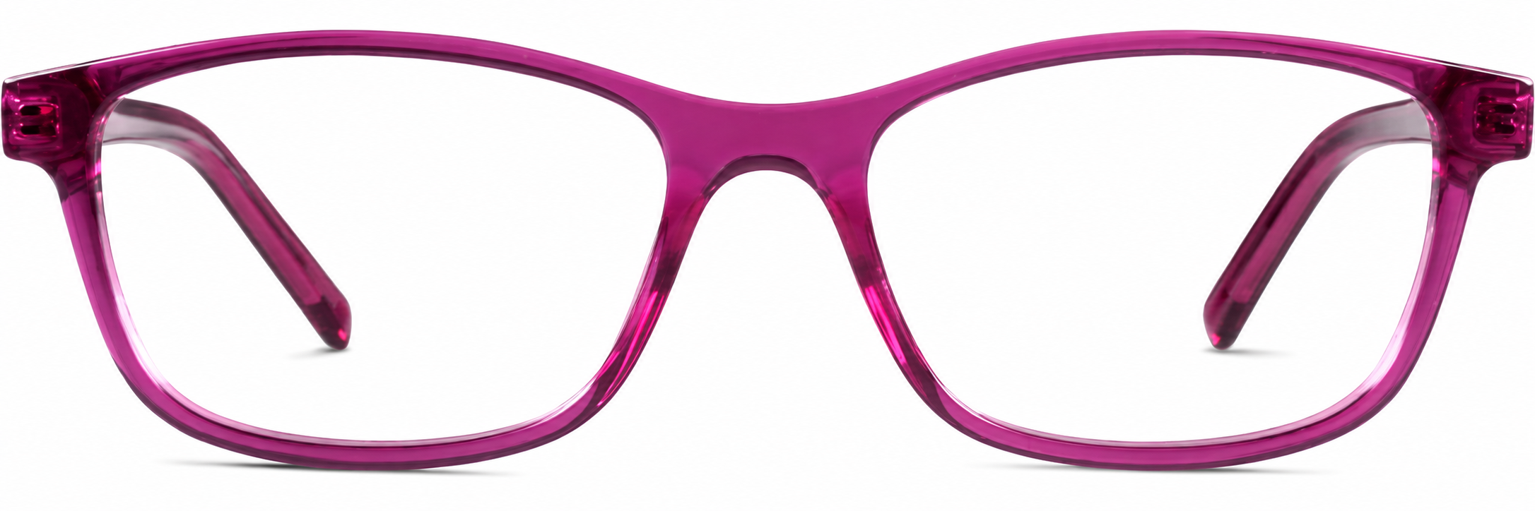 Purple Kids’ Rectangle Glasses · Purple · reference