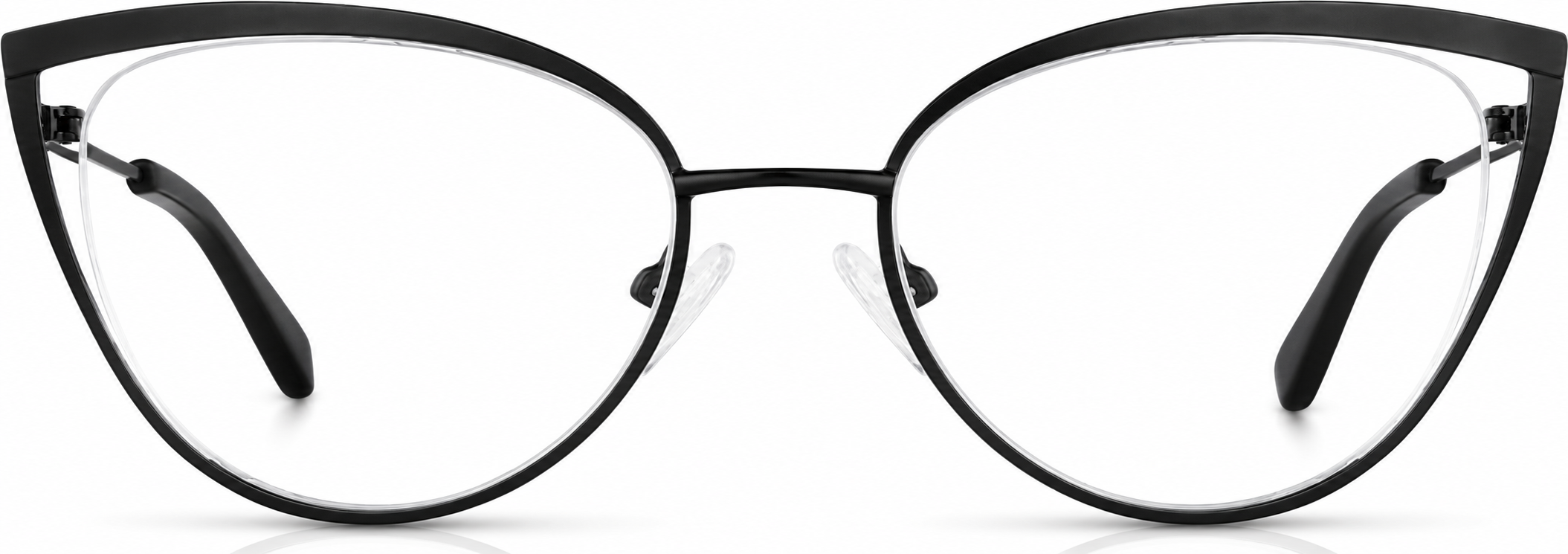 Black Cat-Eye Glasses · Black · reference