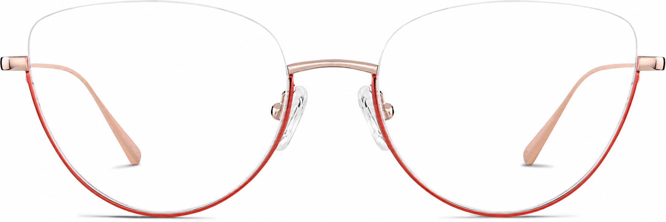 Red Cat-Eye Glasses · Red · reference