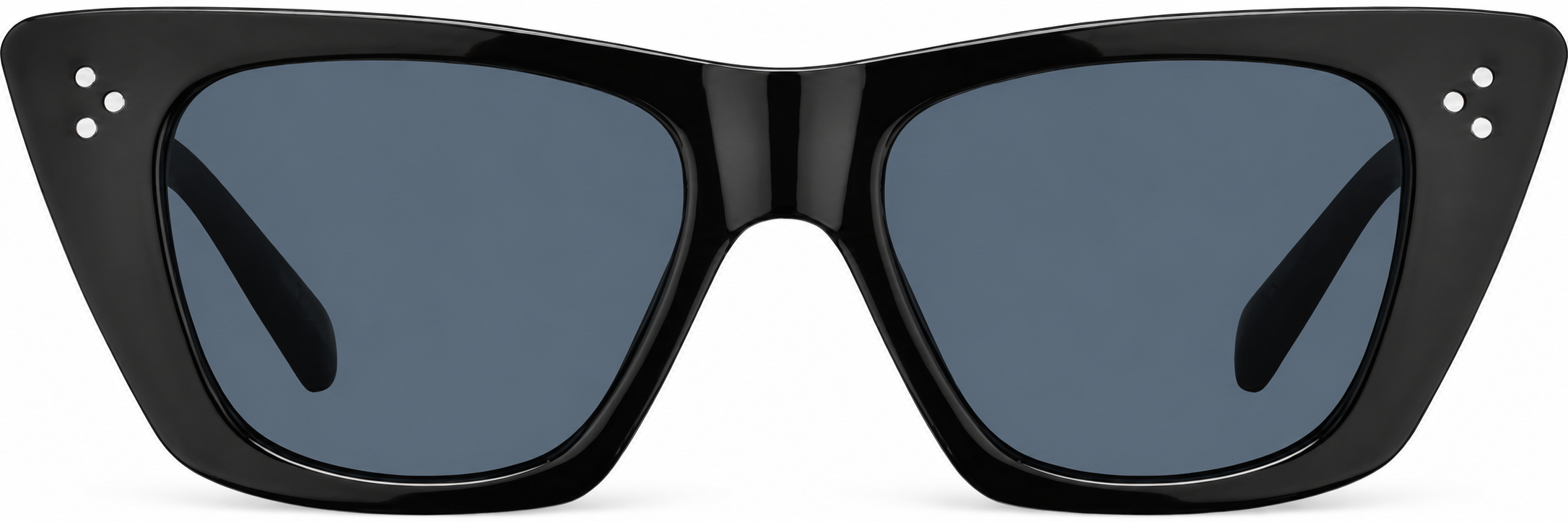 Black Cat-Eye Sunglasses · Black · reference