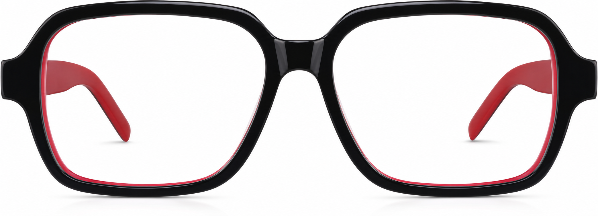 Black Square Glasses · Black · reference