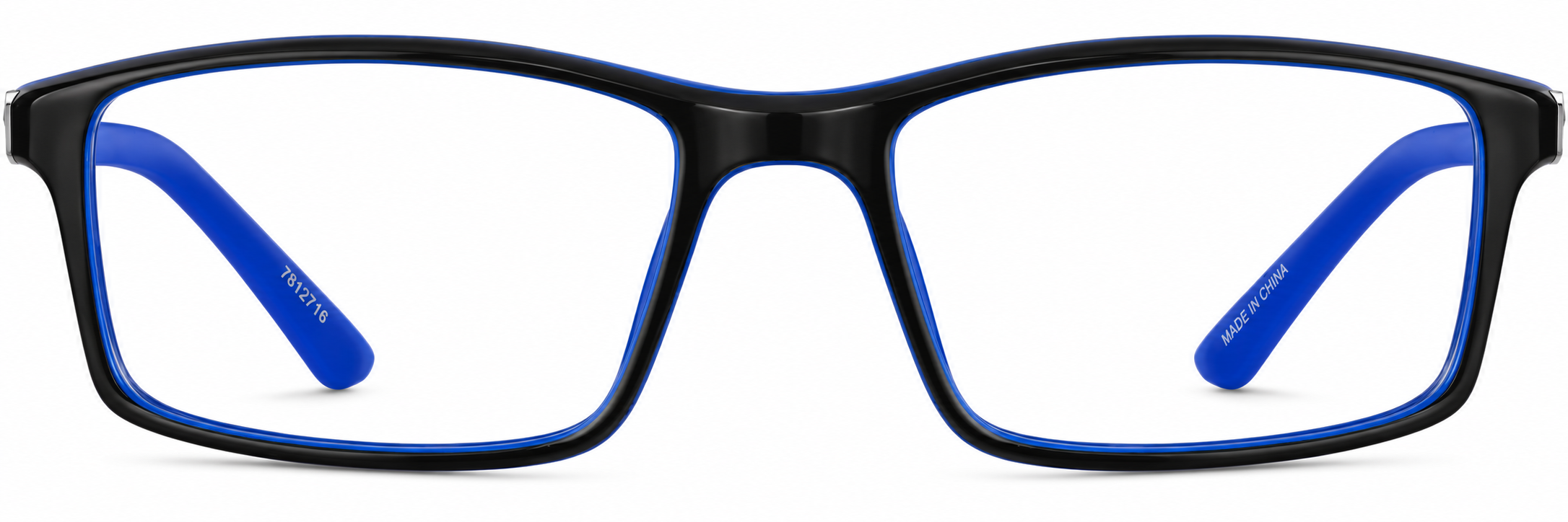 Blue Kids’ Rectangle Glasses · Blue · reference