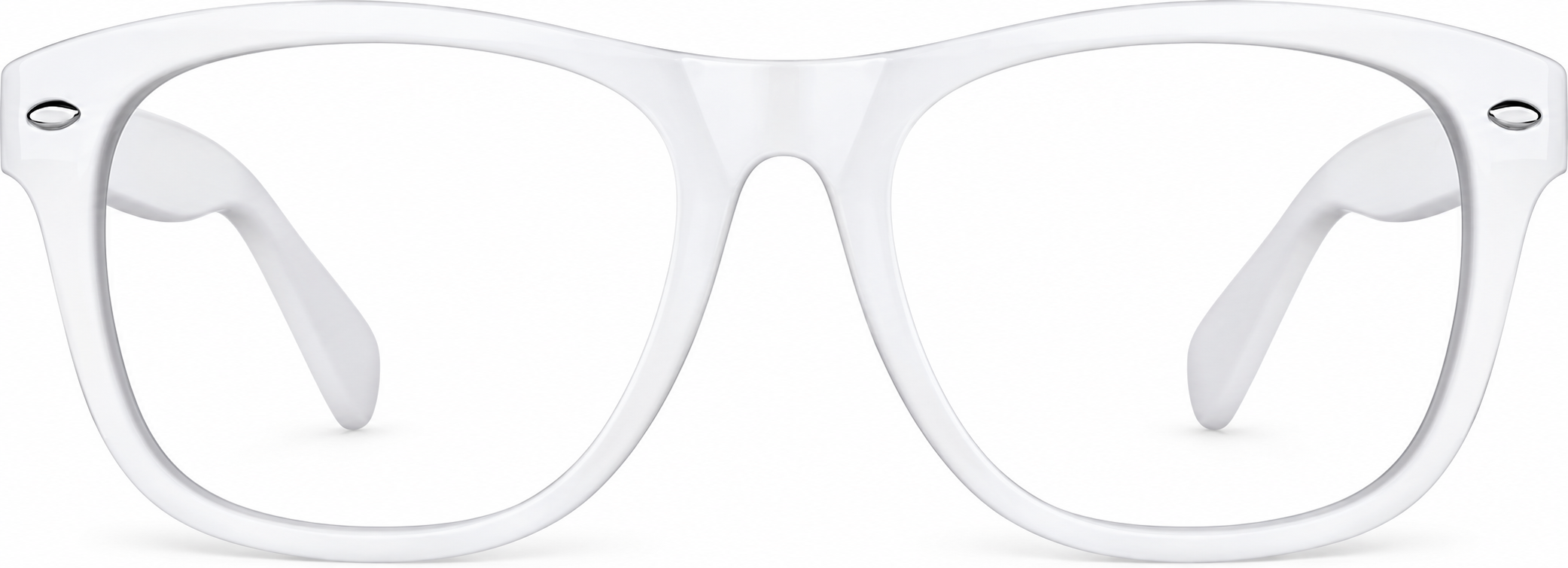 White Shamrock Luck Glasses · White · reference