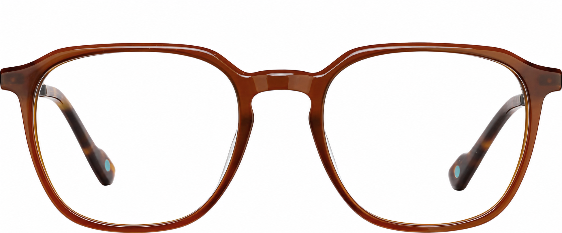 Brown Square Glasses · Brown · reference