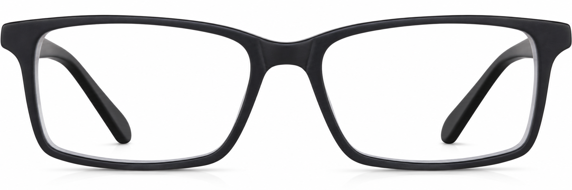 Black Rectangle Glasses · Black · reference