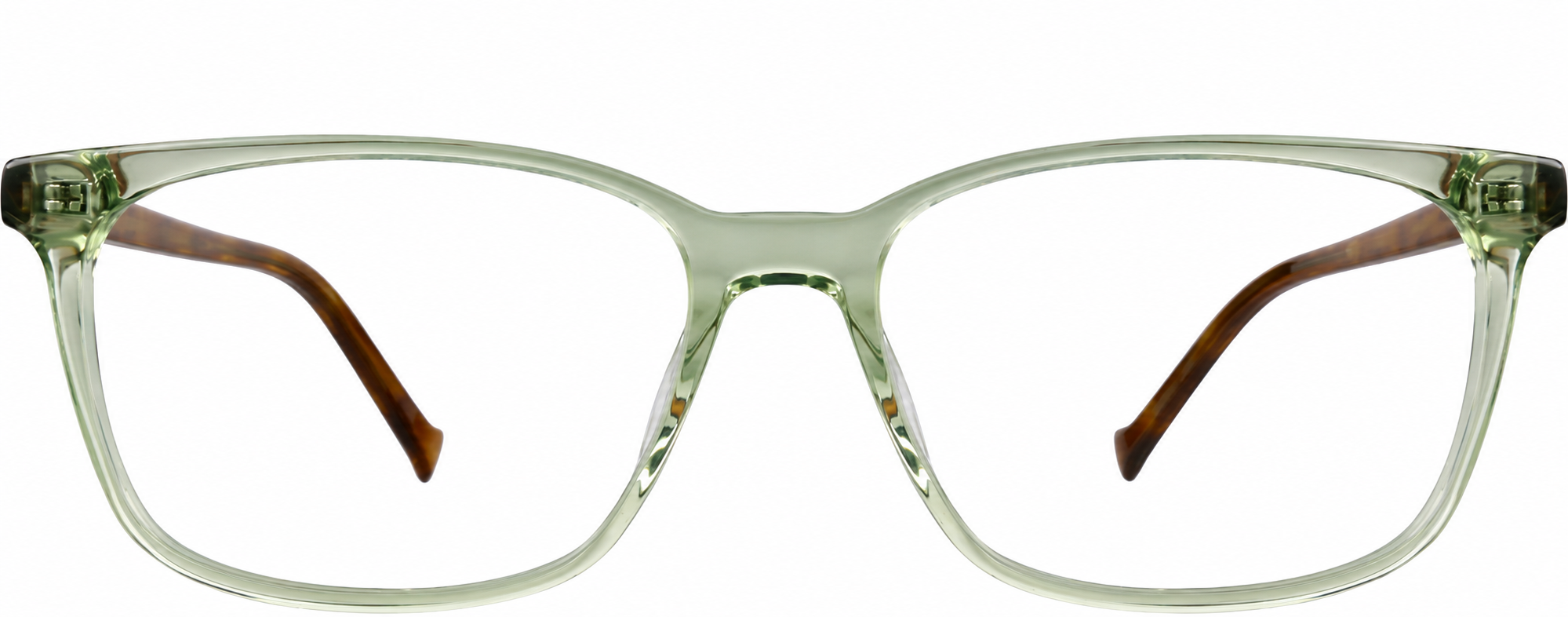 Green Rectangle Glasses · Green · reference