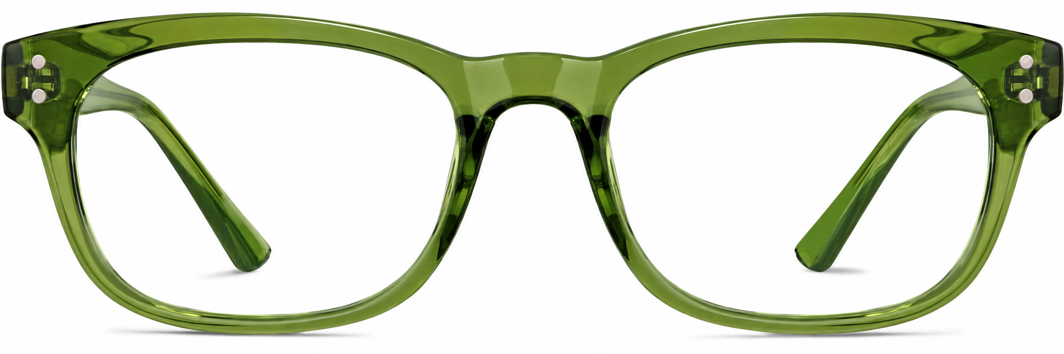 Green Rectangle Glasses · Green · reference