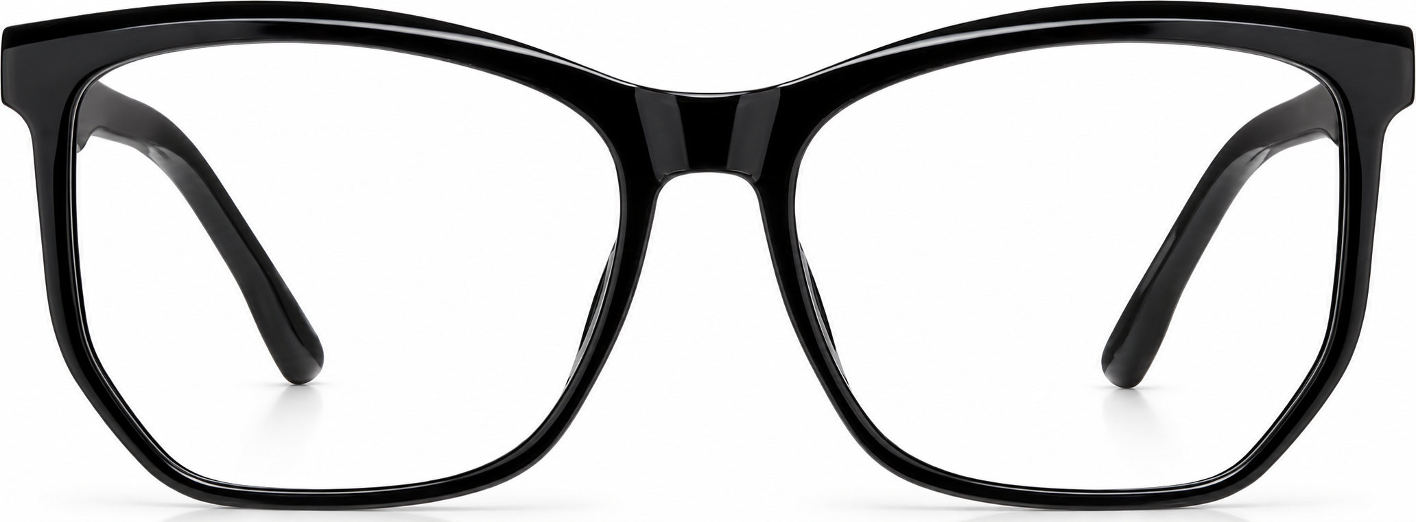 Black Geometric Glasses · Black · reference