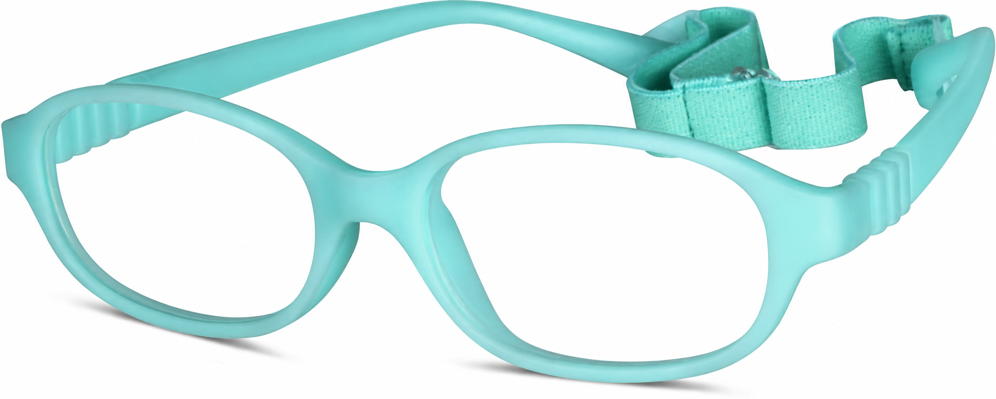 Turquoise Kids’ Flexible Oval Glasses · Turquoise · reference