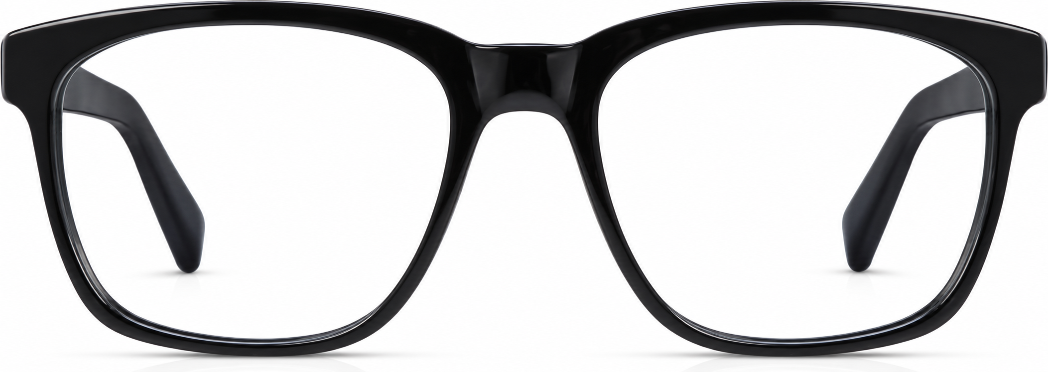 Black Fuller Square Eyeglasses · Black · reference