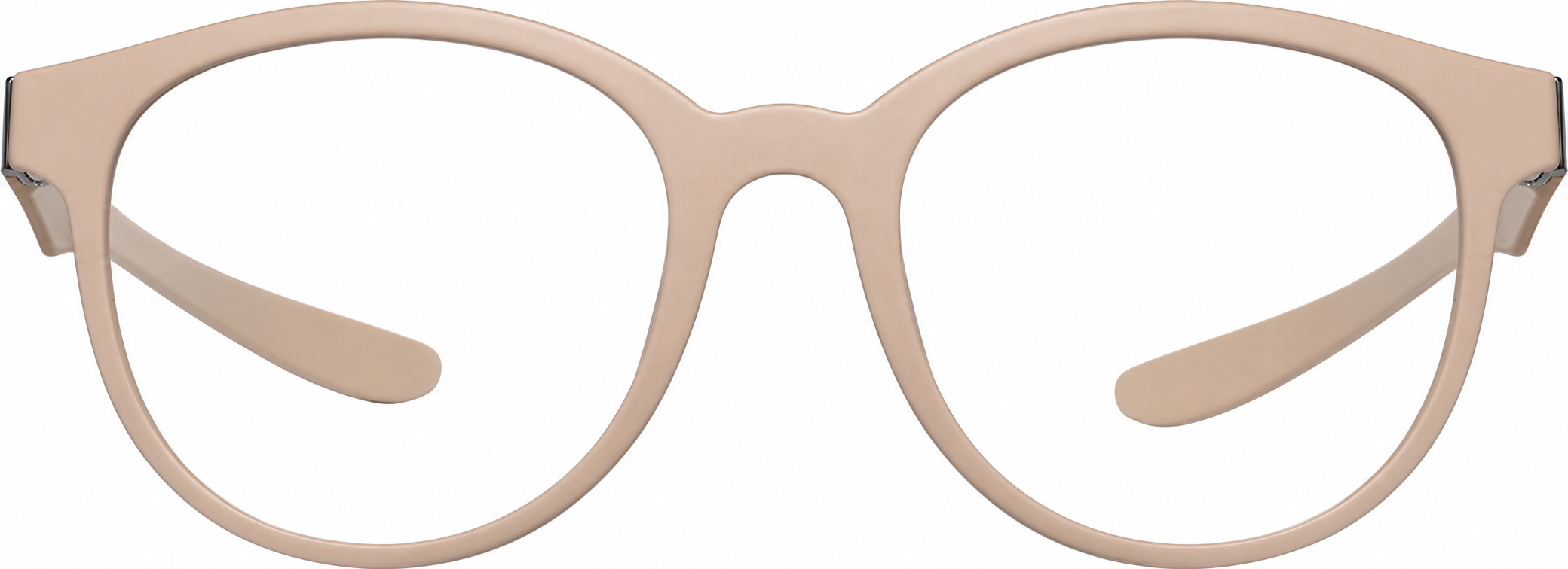 Cream OptiFlex® Round Glasses · Cream · reference