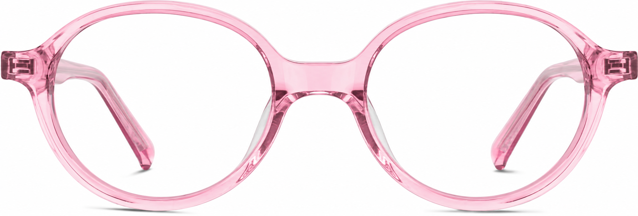 Pink Kids' Round Glasses · Pink · reference