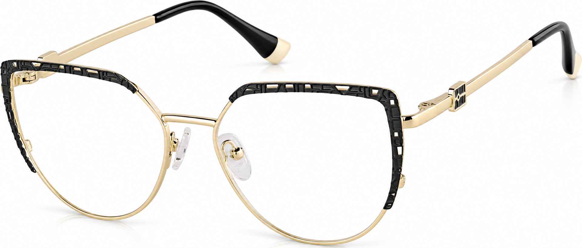 Black Cat-Eye Glasses · Black · reference