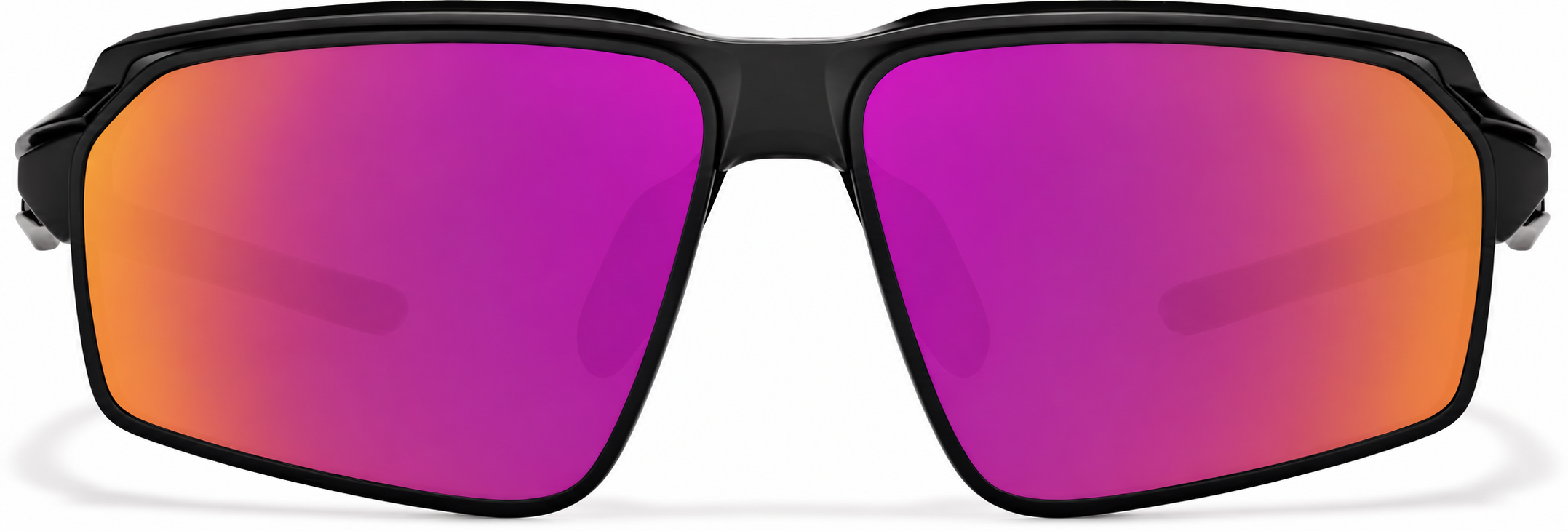 Black with Rose Gold Mirror Active Wrap-Around Sunglasses · Black with Rose Gold Mirror · reference