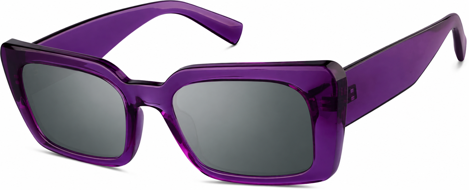Rectangle Sunglasses · Purple · reference